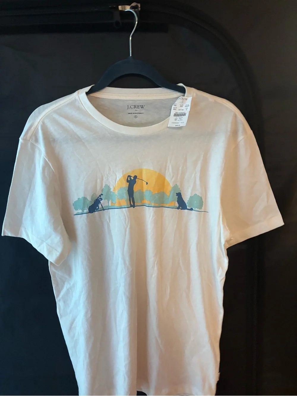Men's J. Crew NWT Golfer Print Tee